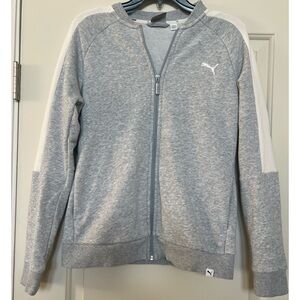 Puma Light Gray Zip-Up Jacket